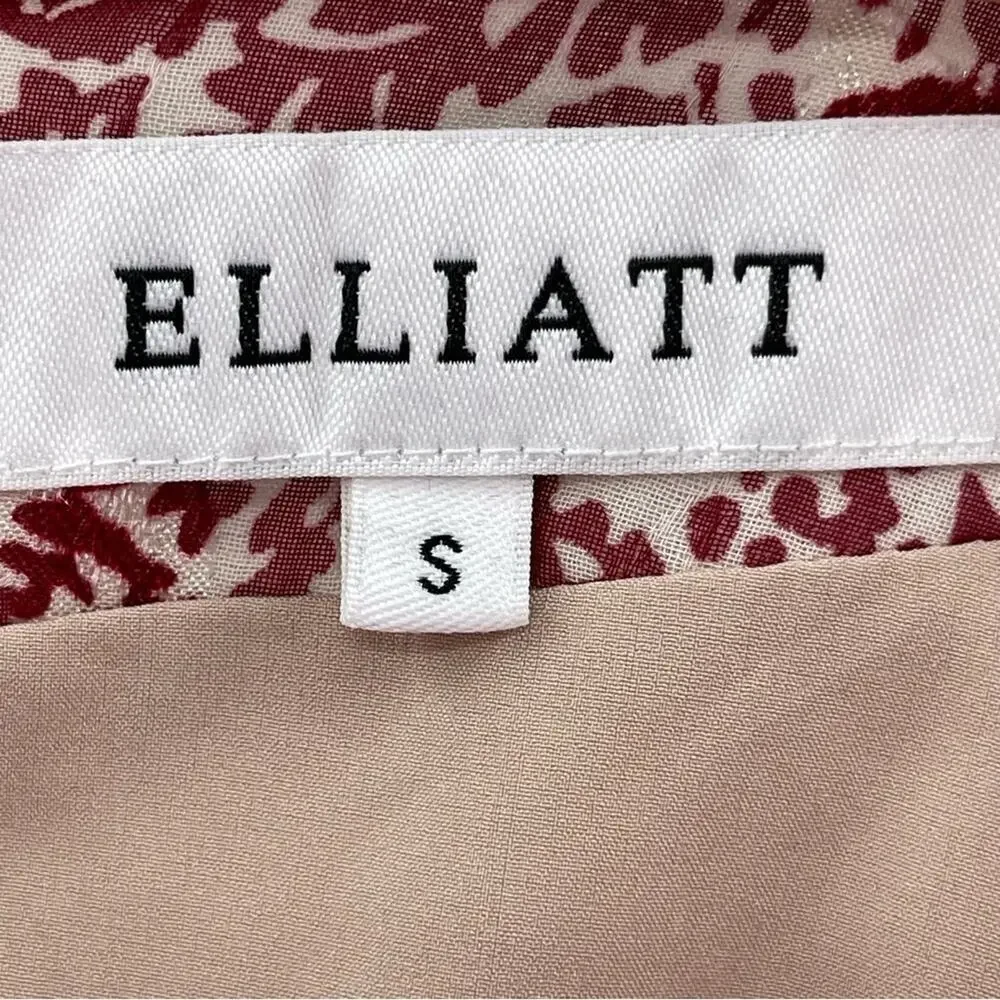 Revolve Elliatt Iridescent Sheath V-Neck Puff Sleeve Cocktail Dress Size Small - Picture 9 of 16